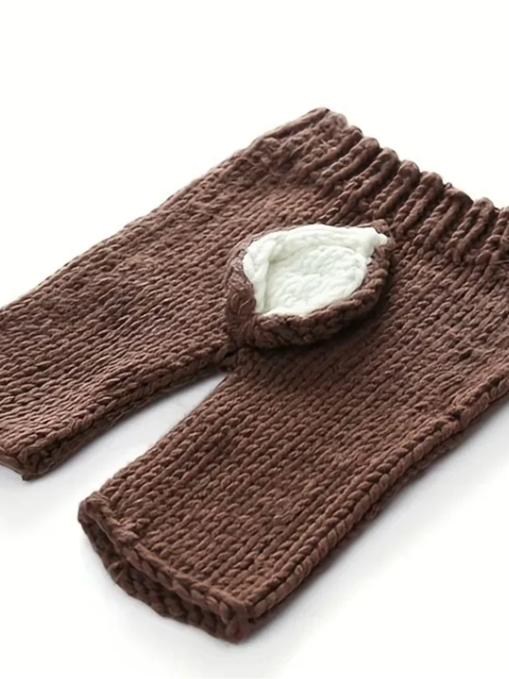 Adorable Brown Knit Deer Hat/ Shorts/pants for Infant- Cozy Baby Beanie